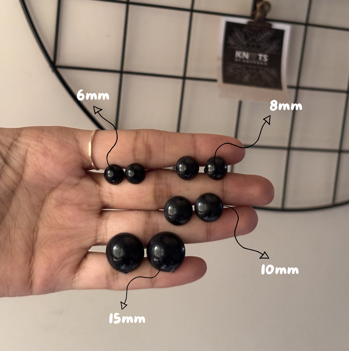 Premium Safety Eyes for Crochet & Amigurumi Toys – Secure Plastic Craft Eyes