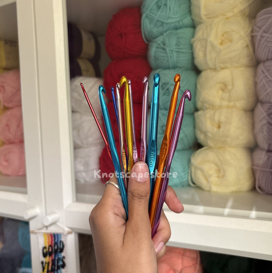 Aluminium Crochet Hooks Set & Sizes | Buy Crochet Hooks